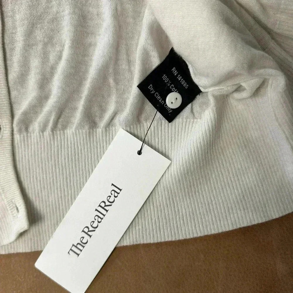 Jarbo Cream Color Cardigan Women’s Size 1 (Small) Flawed - Picture 7 of 10